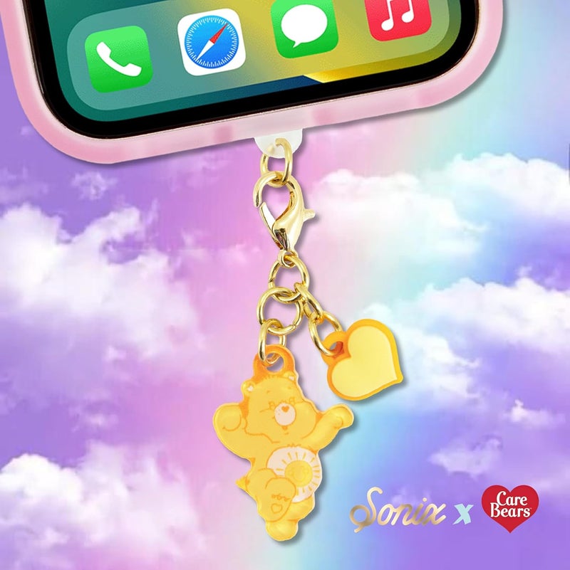 Sonix Dust Plugs - USB C + Lightning Compatible - Care Bears Character Charging Port Charms (3 Pack) - Funshine, Cheer, Grumpy Bear - Image 4